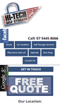 Mobile Screenshot of hitechstorage.com.au