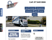 Tablet Screenshot of hitechstorage.com.au